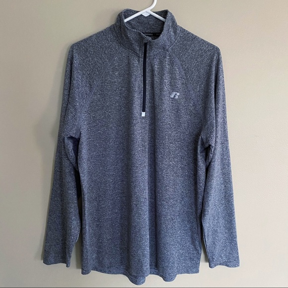 Russell dri-power lightweight 1/2 zip pullover top sz m - Picture 3 of 5